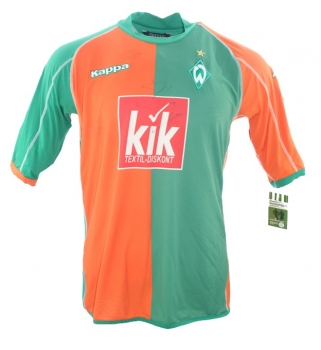 Preview: Kappa SV Werder Bremen Trikot 11 Miroslav Klose 2004/05 Papagei signiert Miro CL Herren XL/XXL
