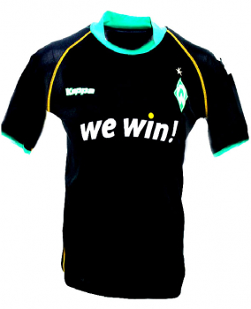 Kappa SV Werder Bremen Trikot 11 Klose 10 Diego 22 Frings 2006/07 we win Schwarz kinder 164-176 cm