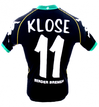 Kappa SV Werder Bremen Trikot 11 Miroslav Klose 2006/07 schwarz event we-win Herren S oder M oder Kinder 164-176 cm