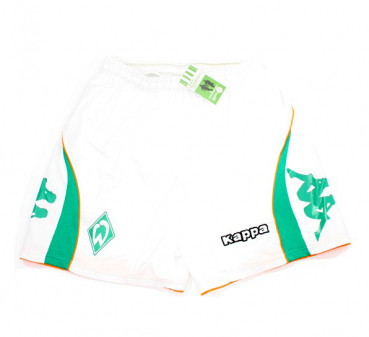Kappa SV Werder Bremen Trikothose Hose shorts 2007/08 citibank weiß grün Herren L