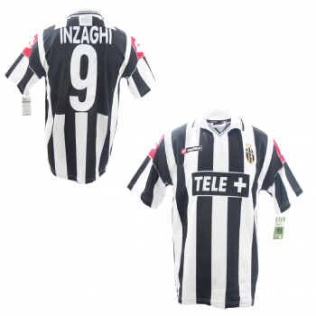 Lotto Juventus Turin Trikot 9 Filippo Inzaghi 2000/01 Tele plus Heim Herren L