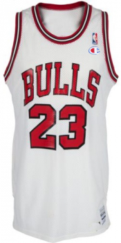 Champion Chicago Bulls Trikot 23 Michael Air Jordan Weiß weiss NBA Herren M oder XXL = US 52