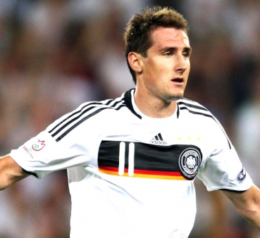 Adidas Alemania camiseta 11 Miroslav Klose 2008 blanco senor L