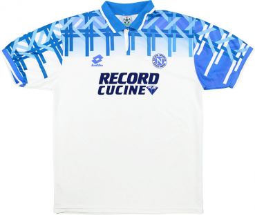 Umbro SSC Neapel Trikot 1994/95 & 1995/96 Record Cucine auswärts weiß Herren L