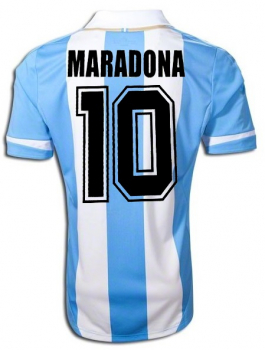 Adidas Argentina jersey 10 Diego Maradona World Cup home men's XXL