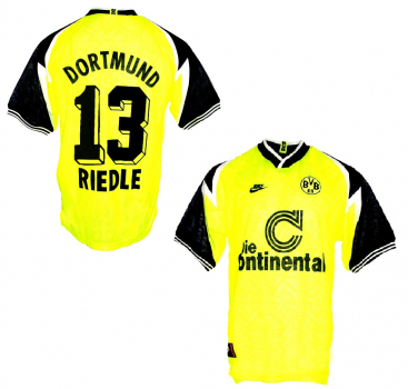 Nike Borussia Dortmund Trikot 13 Karl-Heinz Riedle 1995/96 Continentale BVB CL Herren M