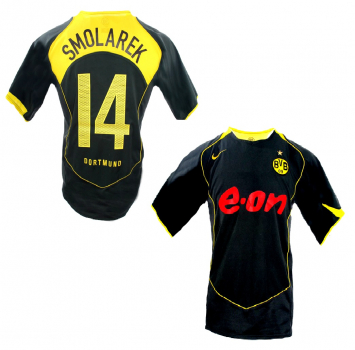 Nike Borussia Dortmund Trikot 14 Ebi Smolarek 2004/05 E-On Schwarz BVB Herren M