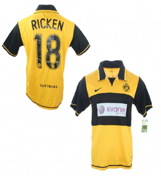 Nike Borussia Dortmund Trikot 18 Lars Ricken 2007/08 BVB Evonik Heim Gelb Herren L/XXL/2XL