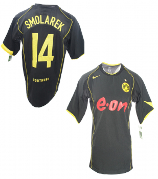 Nike Borussia Dortmund Trikot 14 Ebi Smolarek 2004/05 Schwarz E-On BVB Herren XL