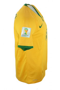 Nike Brasilien Trikot 11 Neymar JR WM 2014 Gelb Heim WM Herren 170cm=S-M