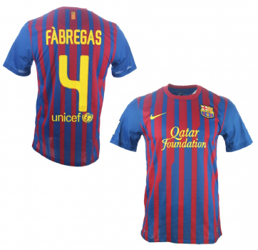 Nike FC Barcelona Trikot 4 Cesc Fabregas 2011/12 Qatar Foundation Herren M oder L