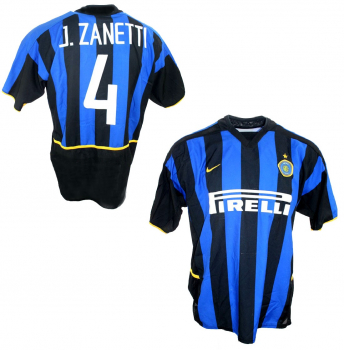 Nike Inter Mailand Trikot 4 Javier Zanetti 2002/03 Home Herren XL