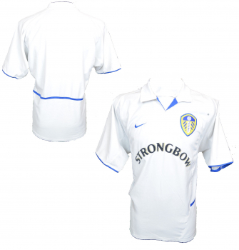 Nike Leeds United Trikot 2002/04 Strongbow weiß kurzarm Herren L
