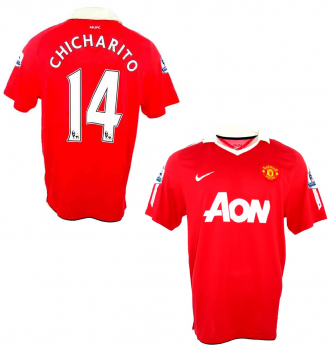 Nike Manchester United Trikot 14 Chicharito Javier Hernandez 2010/11 A-on Heim Herren XL
