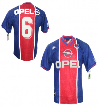 Nike PSG Paris St. Germain Trikot 6 Youri Djorkaeff 1995/96 Opel Herren M