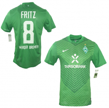 Nike SV Werder Bremen Trikot 8 Clemens Fritz 2011/12 Heim SVW Grün Herren M