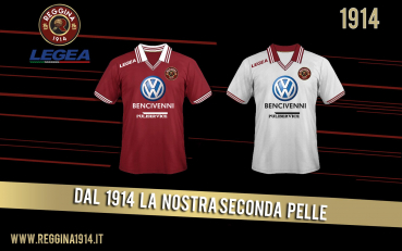 Legea Reggina Calcio Trikot VW Bencivenni 2014/15 100 Jahre rot heim Herren S