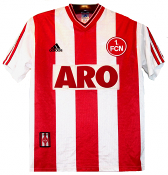 Adidas 1.FC Nürnberg Trikot 1996/97 Aro Kurzarm Herren 176 cm (b-Ware)