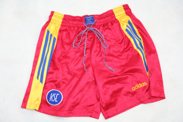 Adidas Karlsruher SC Trikothose Hose shorts 1996/97 rot gelb Herren L