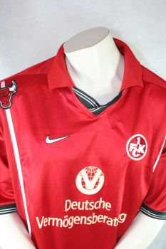 Nike 1. FC Kaiserslautern jersey 14 Youri Djorkaeff 1999/2000 home men's XXL