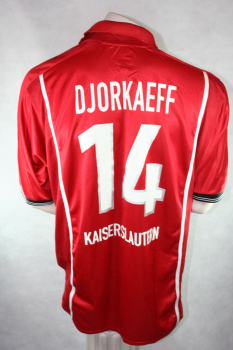Nike 1. FC Kaiserslautern jersey 14 Youri Djorkaeff 1999/2000 home men's XXL