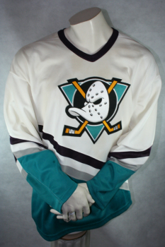 CCM Anaheim Mighty Ducks Trikot Heim Weiß Eishockey Movie Herren XL/XXL