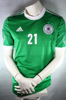 Adidas Deutschland Trikot 21 Marco Reus Grün 2012 Techfit Match Worn DFB Herren XL