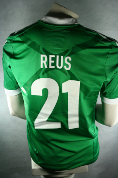 Adidas Deutschland Trikot 21 Marco Reus Grün 2012 Techfit Match Worn DFB Herren XL