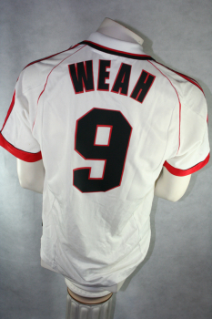 Adidas AC Mailand Trikot 9 George Weah 1998/99 OPEL Weiß Herren M