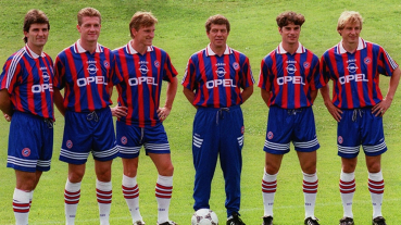 Adidas FC Bayern München Trikothose Hose Shorts 1995-1996 1997 Opel Blau Herren S, 176 cm - S-M oder Kinder 128 cm