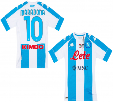 Kappa SSC Neapel Trikot 2020/21 Hommage Gedenken Argentinien style weiß blau Lete MSC NEU Herren L
