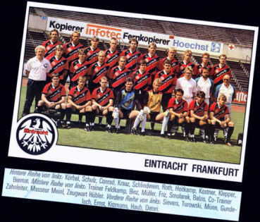 Puma Eintracht Frankfurt Trikot 1987/88 hoechst schwarz rot Herren XL