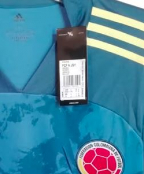 Adidas Kolumbien Trikot Copa 2020/21 auswärts blau dunkelblau gelb NEU Herren M