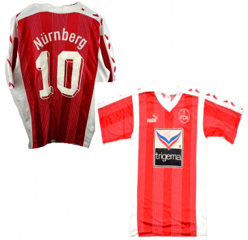 Puma 1.FC Nürnberg Trikot 1993/94 10 Hans Jörg Criens Trigema Matchworn heim rot herren L