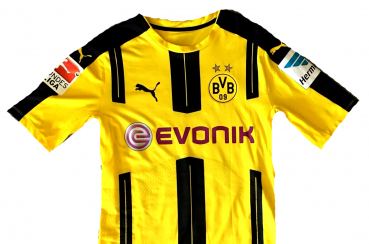 Puma Borussia Dortmund Trikot 10 Mario Götze 2016/17 BVB match worn heim Evonik Herren S