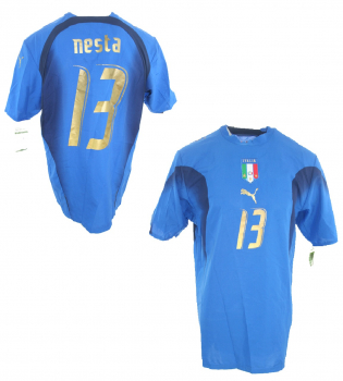 Puma Italien Trikot 13 Alessandro Nesta WM 2006 Weltmeister Heim blau Herren L
