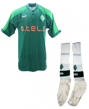 Puma SV Werder Bremen Stutzen nur die Strümpfe Trikot 1997/98 Heim O-Tel-O Herren M 40-43