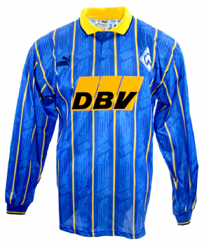 Puma SV Werder Bremen Trikot 1995/96 Dbv 5 Eilts 7 Basler Blau Herren S oder XL