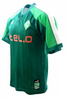 Puma SV Werder Bremen camiseta 1997/98 5 Eilts 17 Bode 18 Herzog 13 Wiedener O-Tel-O senor men's S/M o nino/senora 176 cm