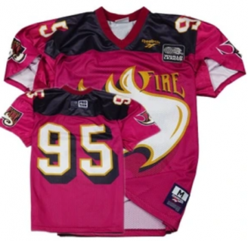 Reebok Rhein Fire Frankfurt Trikot NFL Europe Rheinfire 95 heim Pro Team Herren L