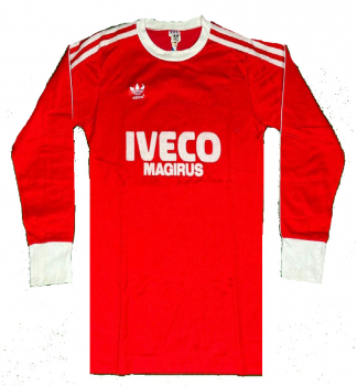 Adidas FC Bayern München Trikot 1982-1984 Iveco Rot Heim Herren M