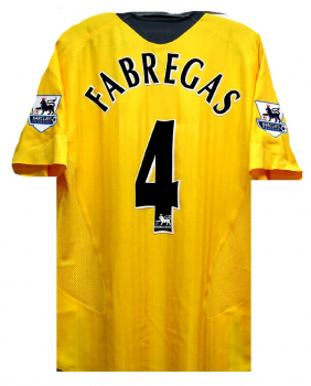 Nike FC Arsenal London Trikot 4 Cesc Fabregas 2005/06 CL Finale gelb Herren XL