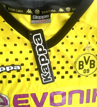 Kappa Borussia Dortmund Trikot 2011/12 BVB Evonik heim Meistertrikot signiert NEU Herren L
