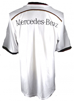 Adidas Deutschland Trikot WM 2014 DFB heim Weltmeister weiß match worn Mercedes-Benz Herren XL
