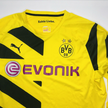 Puma Borussia Dortmund Trikot 17 Aubameyang 2014/15 matchworn langarm BVB Herren L
