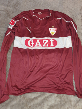 Puma VfB Stuttgart jersey 7 Martin Harnik 2011/12 Gazi matchworn longsleeve red men's XL