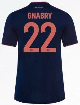 Adidas FC Bayern München Trikot 22 Serge Gnabry 2019/20 CL 3rd auswärts Telekom heim Marine navy Herren L