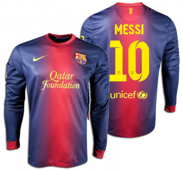 Nike FC Barcelona Trikot 10 Lionel Messi Match worn 2012/13 Qatar airways Herren XL