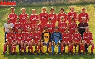 Adidas/Erima FC Bayern München Trikot 1983-84 Magirus Iveco Heim Rot Langarm Herren L