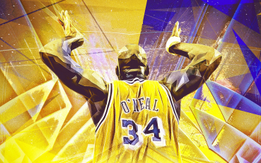 Champion L.A. Lakers Trikot 34 Shaq O'Neal Los Angelas Gelb NBA Herren M oder L